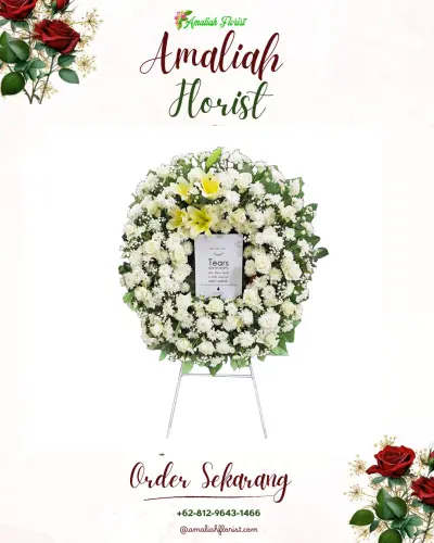 Krans Bunga Duka Cita di Cikarang Selatan